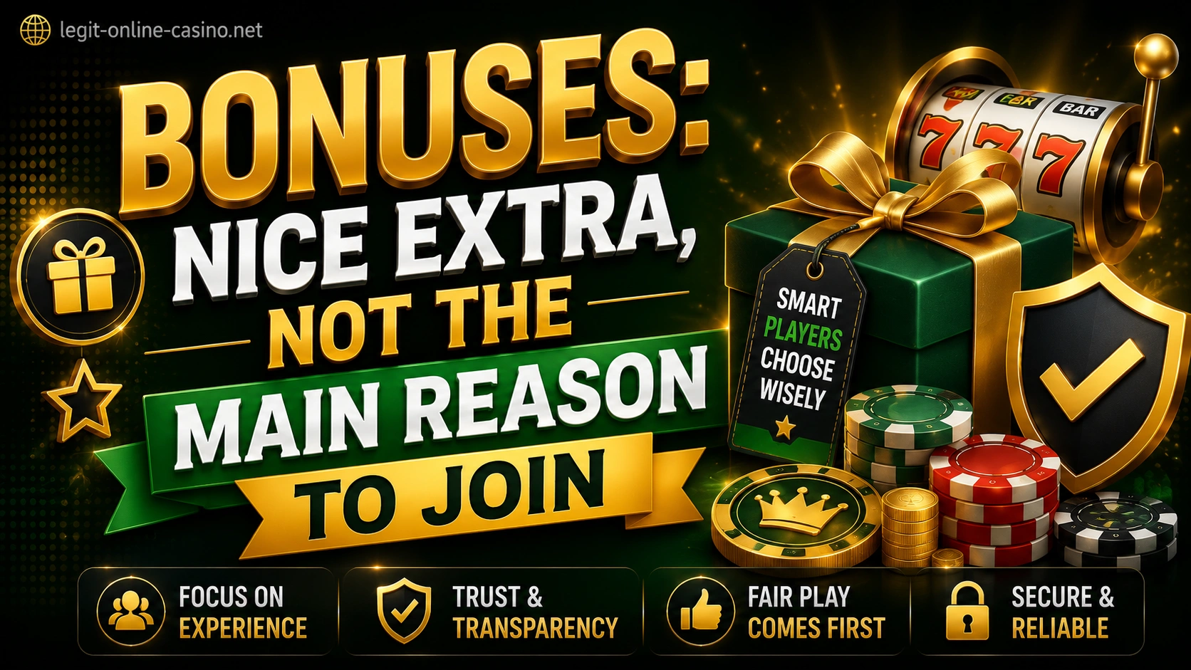 Bonuses: Nice Extra, Not the Main Reason to Join